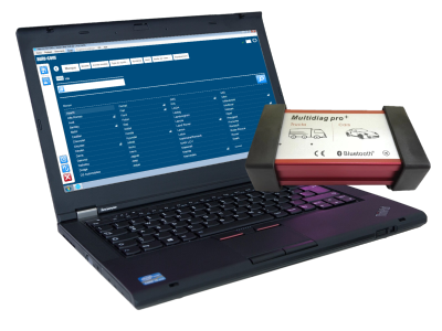 Valise diagnostic Multidiag PRO+ Bluetooth R2021.11 en Français avec Thinkpad Lenovo configuré